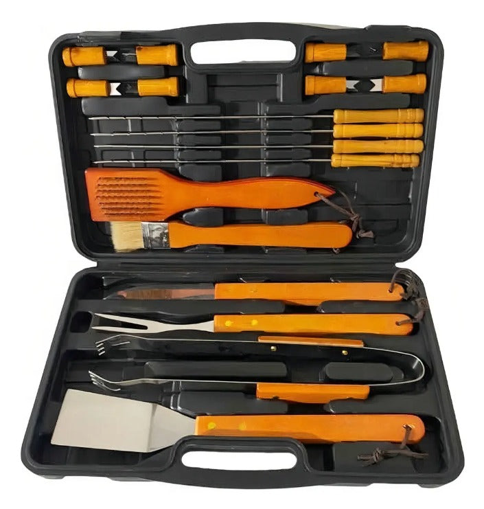 Set maleta Parrillera - Asados - 18 Piezas
